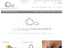 Tablet Screenshot of livingendangered.com